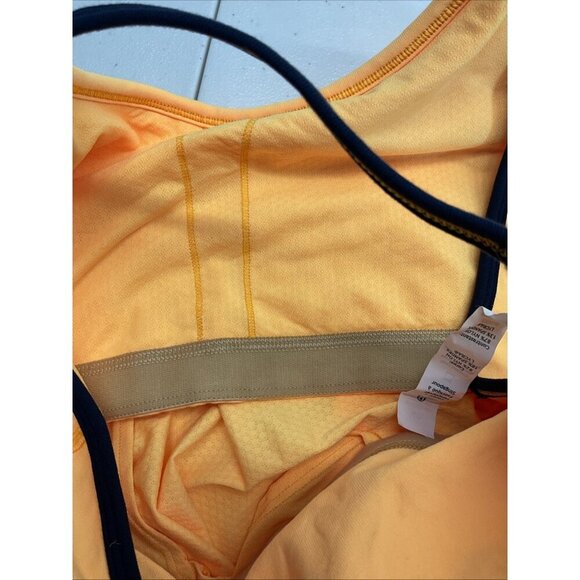 LULULEMON size 10 No Limits Tank Neon Yellow 2-in-1 Built in Bra NWOT safety - Picture 7 of 11
